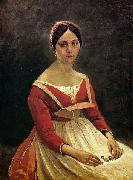 Jean Baptiste Camille  Corot Madame Legois oil painting on canvas